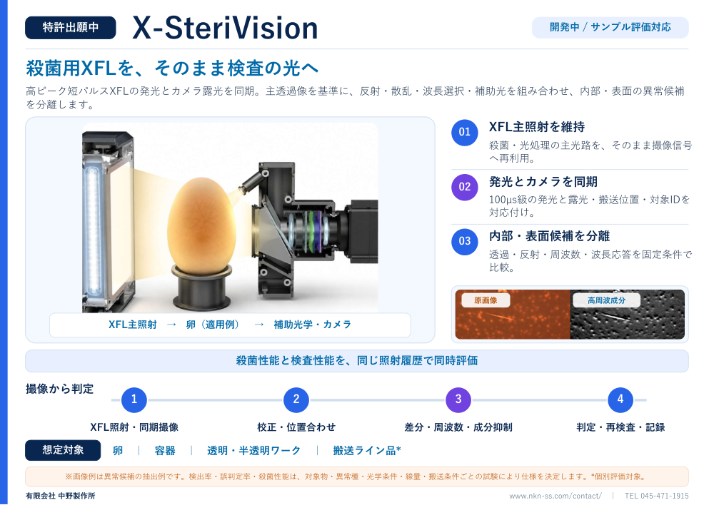 X-SteriVision カタログ表紙