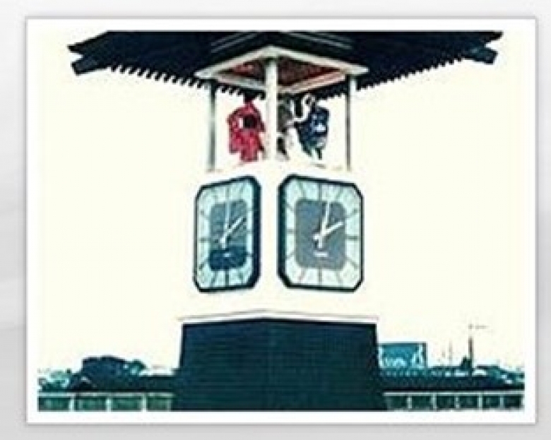 駅前からくり時計の外観